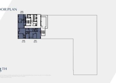 Floor plan of the 33rd floor