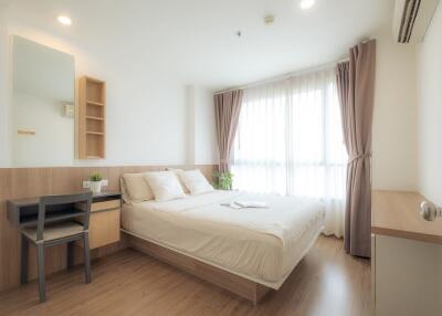 Bright and modern bedroom with natural light