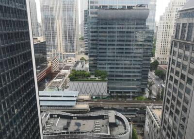 City view from a high-rise building