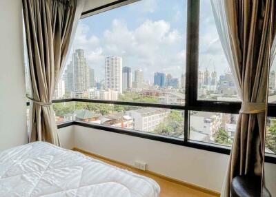 Bedroom with city view