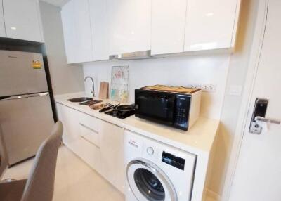 Modern kitchen with integrated appliances