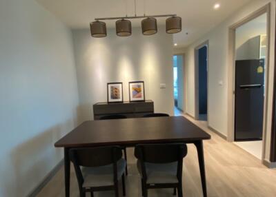 Dining area with table and chairs