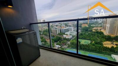 Balcony with city view