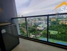 Balcony with city view