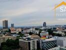 High-rise buildings in urban cityscape