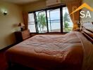 Bedroom with ocean view