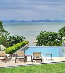 Infinity pool with ocean view