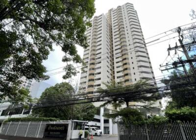 High-rise residential building with modern design