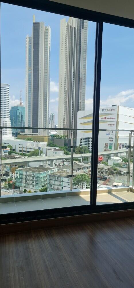 View of high-rise buildings from a balcony