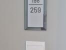 Room number and light switch