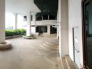 Courtyard with covered area and greenery