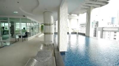 Modern building with an indoor pool area