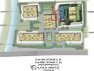 Site map of Supalai Oriental Sukhumvit 39 showing tower placements and site layout