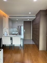 Modern kitchen with dining space