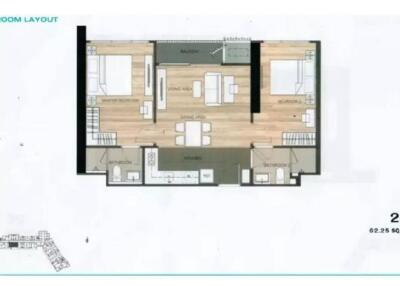 Floor plan layout of a residential property