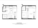 Floor plan of a duplex condo