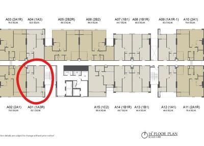 14th floor plan of the building