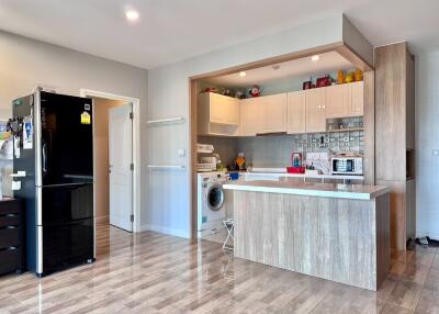 Modern kitchen with integrated appliances