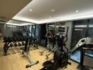 Modern gym with equipment