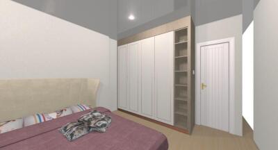 Spacious bedroom with ample storage