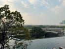 Rooftop pool with scenic city view