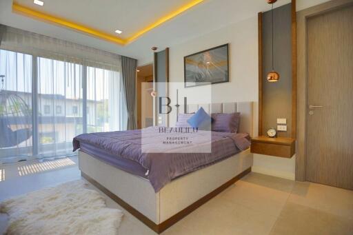 Spacious and well-lit bedroom