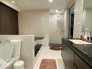 Modern bathroom with amenities