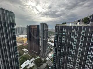 skyline view of tall buildings