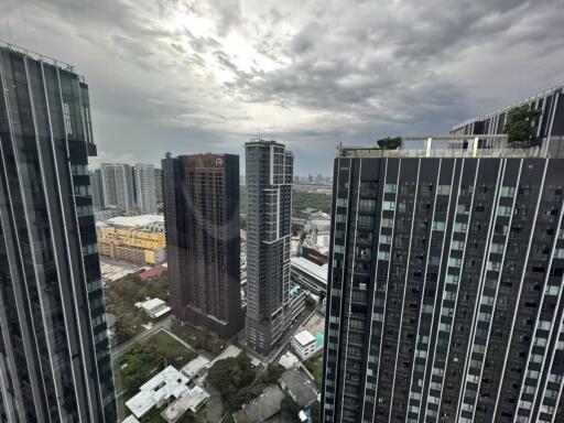 skyline view of tall buildings