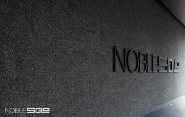 Exterior wall with the name Noble Sole