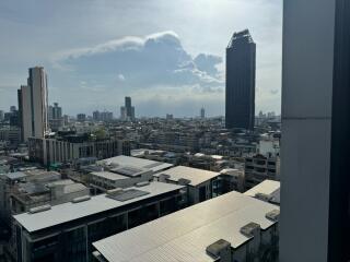 Cityscape view from upper floor