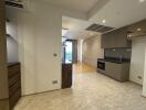 Modern kitchen with ample natural light and open layout