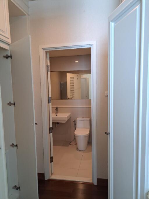 Bathroom with storage cabinet