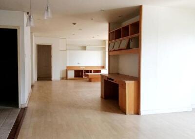 Spacious living room with natural light