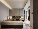 Modern bedroom with stylish decor