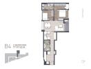 floor plan of B4_unit, 2 bedroom 77.99 sqm