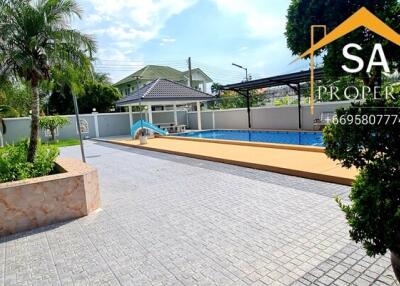 Swimming pool and patio area