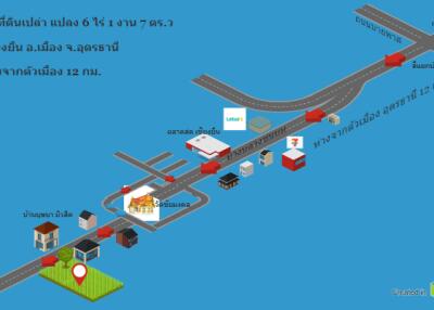 Illustrated map showing property location and nearby features