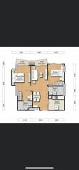 Floor plan of a residential building