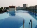 Rooftop swimming pool with city view