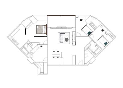 Floor plan layout of the property