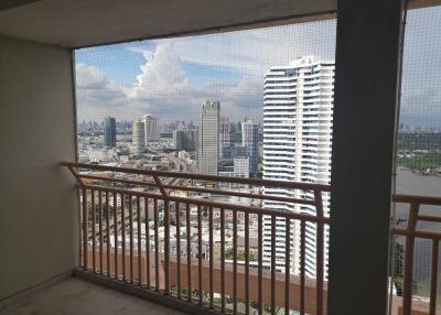 Balcony with city view