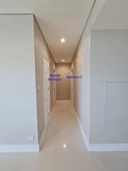 View of the hallway leading to master bedroom and bedroom 2