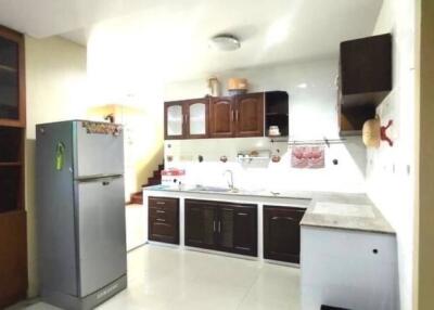 Modern kitchen with appliances and cabinets