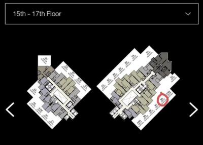 Floor plan of the 15th to 17th floors