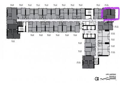 Floor plan of Life Ladprao Building