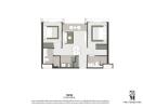 1-bedroom condo unit layout