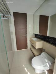 Bathroom with modern amenities