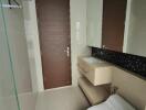 Bathroom with modern amenities