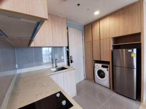 Modern kitchen with built-in appliances